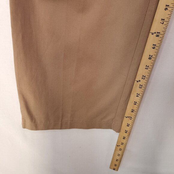 Everlane The Draper Pleated Pant Size 8 High Rise Wide Leg Beige 30" inseam - Picture 7 of 15
